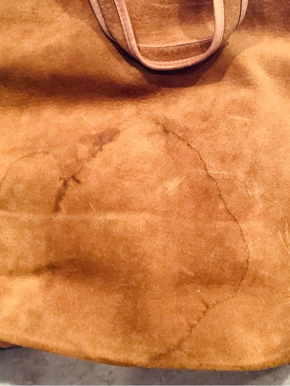 Gucci Brown Suede Tote with Front Zip Pocket - Picture 6 of 10
